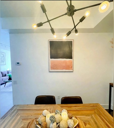 The Art Wall Dining Room after