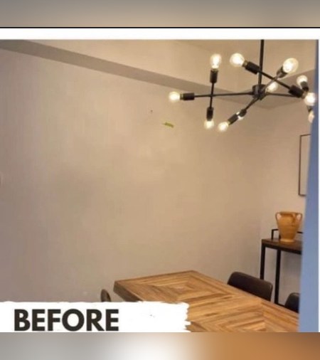 The Art Wall Dining Room before
