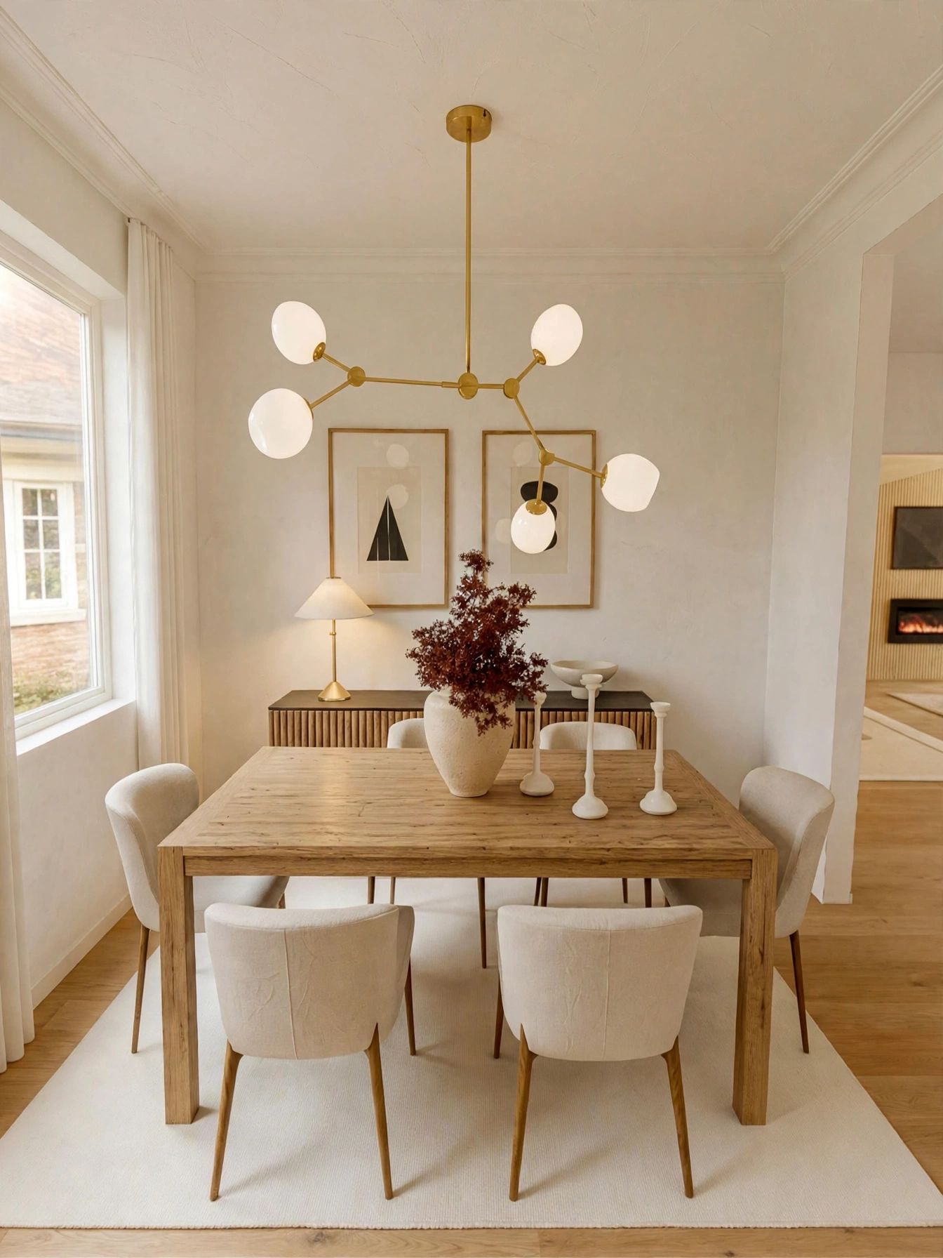 Dining room design concept after visualization by Mydas Interiors, Toronto interior designer